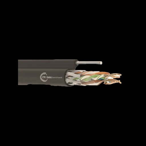 CAT 5e UTP AWG cu PE outdoor messenger ETK cablo