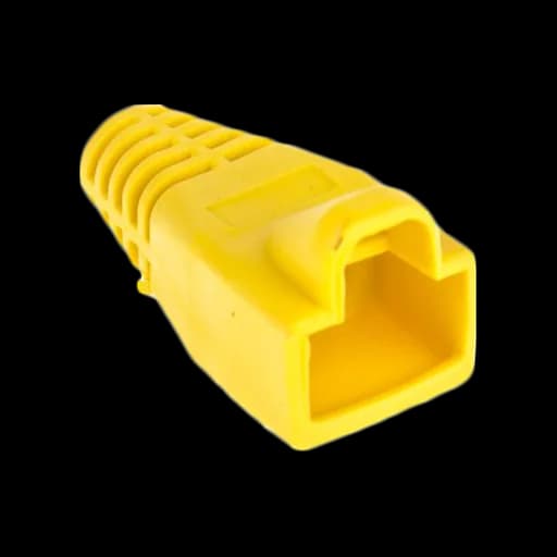 Boot protection for RJ 45 Yellow